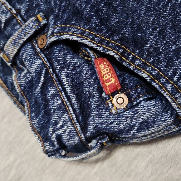 RARE!! Vintage Lee Riders Dark Acid Wash High Rise Tapered Leg Baggy "Mom" Jeans - Picture 10 of 14
